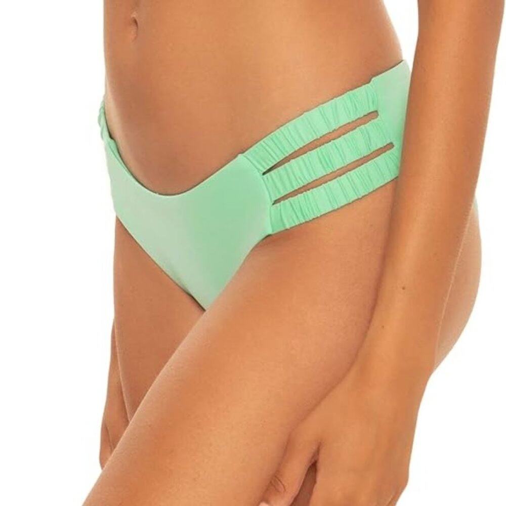 Becca by Rebecca Virtue NEW Jordan Tab Side Hipster Bikini Bottoms Sz Medium